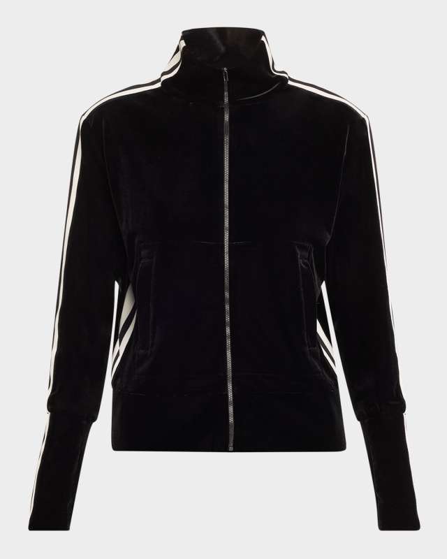 Velvet Side Stripe Turtle Jacket